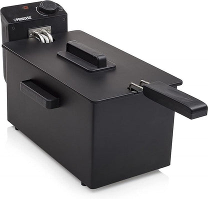 Princess Friggitrice A Olio 3Lt Acciaio Inox Nero 2000 W Contenitore Removibile