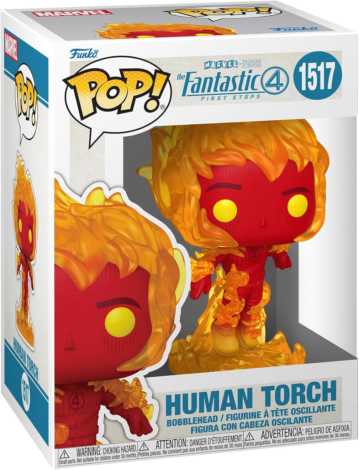 Funko Pop! Marvel Studios Fantastic 4 - (1517) Human Torch Vinylfigur 9cm