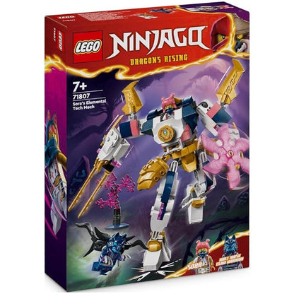 Lego Ninjago Mech Tech-Elementar-Anzug von Sora 71807 + 2 Minifiguren Bausatz 209 Teile