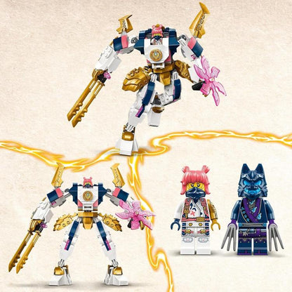 Lego Ninjago Mech Tech-Elementar-Anzug von Sora 71807 + 2 Minifiguren Bausatz 209 Teile