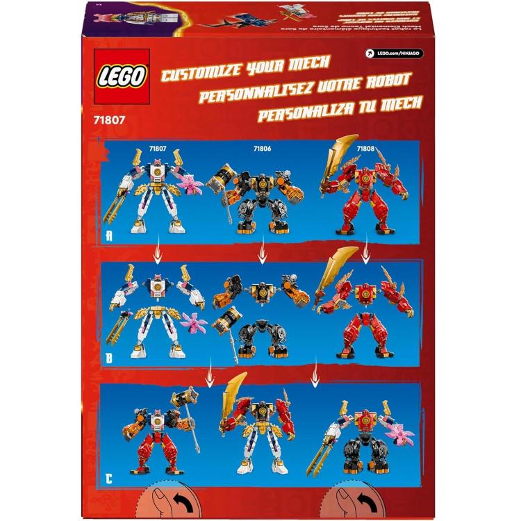 Lego Ninjago Mech Tech-Elementar-Anzug von Sora 71807 + 2 Minifiguren Bausatz 209 Teile