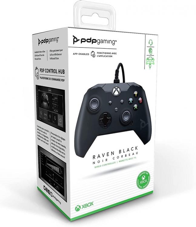 PDP XBOX SERIES X / XBOX ONE CONTROLLER OFFIZIELLER WIRED JOYPAD MIT KABEL SCHWARZ
