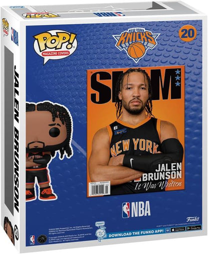 Funko Pop! Basketball Cover Slam NBA – (20) Jalen Brunson P.M. New York Knicks