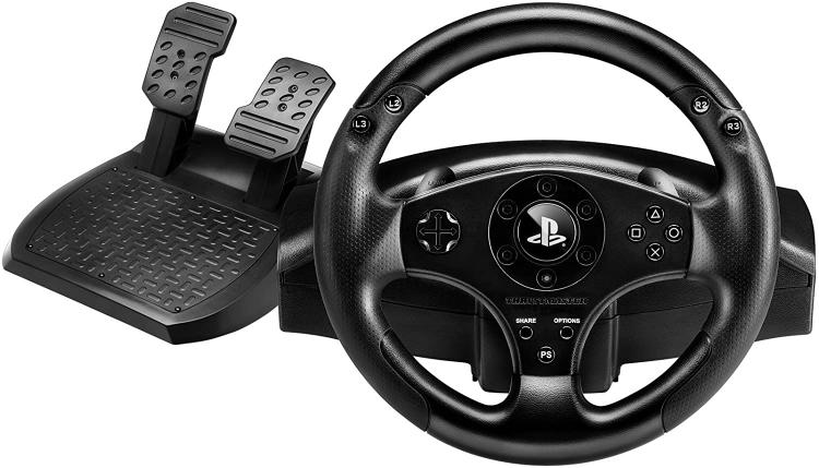 Thrustmaster T80 Lenkrad und Pedale Rennlenkrad Pedalset PS4 PS3 PC USB