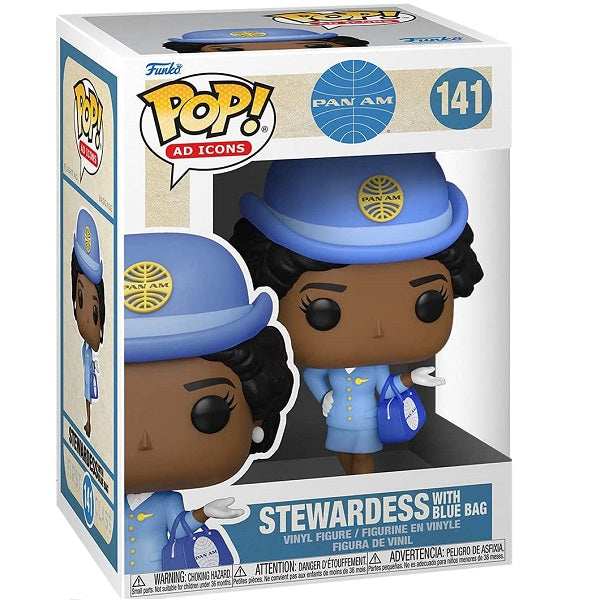 Funko Pop Icons Pan Am Set 3Pz Bundle 140-141-142 Vinyl Figure Airplane Hostess