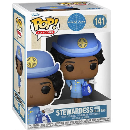 Funko Pop Icons Pan Am Set 3Pz Bundle 140-141-142 Vinyl Figure Airplane Hostess