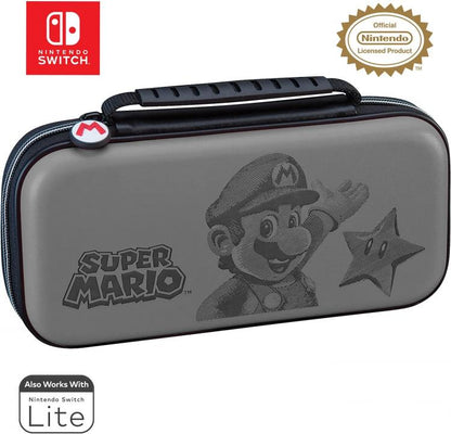 Nintendo Switch Bigben Hard Carrying Case Super Mario Limited Grey