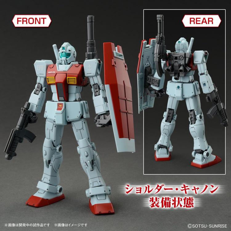 BANDAI - HG Gm Shoulder Cannon / Missile Pod 1/144 (Modellbausatz) 93185