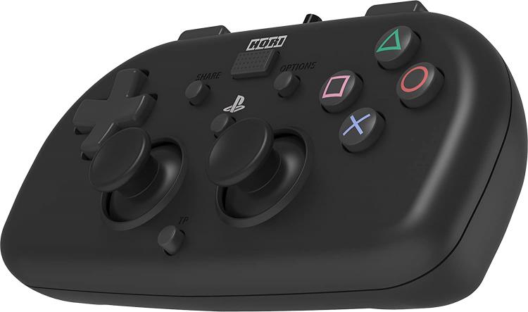 Hori Minipad PS4 kabelgebunden, Schwarz, Offizieller PlayStation 4 Controller