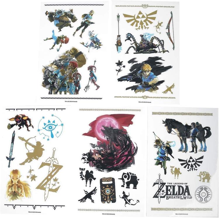 The Legend Of Zelda Breath Of The Wild Tech Stickers 44 Aufkleber Nintendo Switch