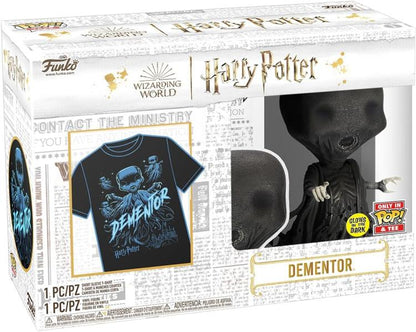 Funko Pop ! Harry Potter - (161) Pop&Tee Dementor Gitd / Unisex T-Shirt L Inside