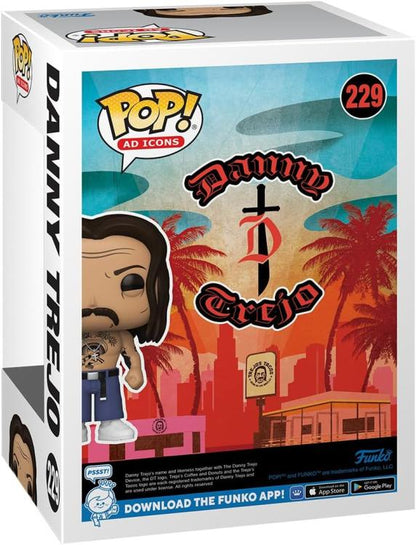 Funko Pop ! Ad Icons Dt (229) Danny Trejo Vinyl Figure 9Cm Statua Da Collezione