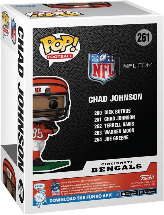 Funko Pop Football Nfl Bengals (261) Chad Johnson - Vinyl Figure Statuetta 9Cm