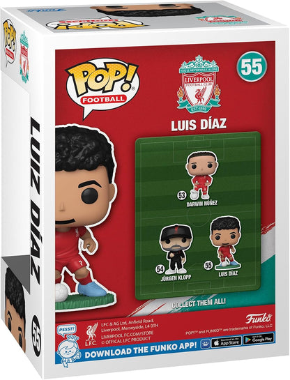 Funko Pop! Football Liverpool (55) Luis Diaz - Vinyl Figure 9cm Player Football