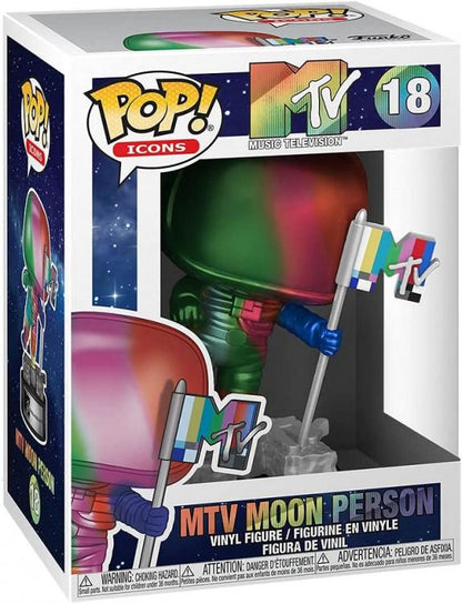 Funko Pop! Icons MTV Moon Person - (18) Regenbogen Figur Vinyl 9cm Neu Musik