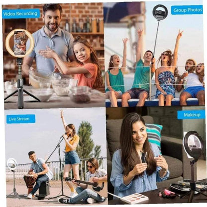 LED-RINGLICHT mit SELFIE-STICK-STATIV-LEUCHTE für TELEFON TIK TOK L07