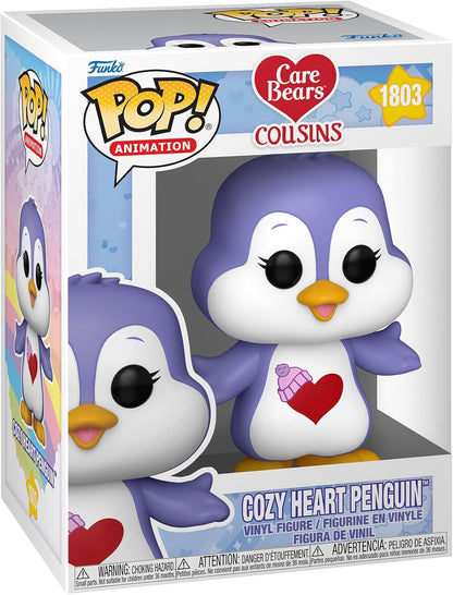 Funko Pop! Animation - Care Bears (1803) Cozy Heart Penguin Vinyl Figur 9cm