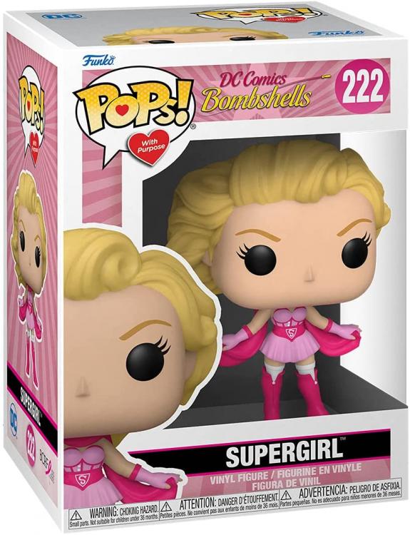 Funko Pop! DC Comics Bombshells Supergirl (222) Puppe Mädchen Pink Figur Vinyl