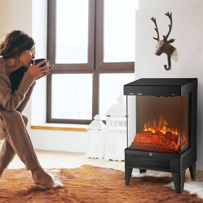 Zephir Elektrokamin Kamin Ofen Flammeneffekt 1000/2000W Timer 12H