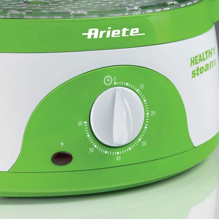ARIETE 911 HEALTHY STEAM DAMPFGARER ELEKTRISCH PLATZSPARENDER BEHÄLTER 800W 9LT