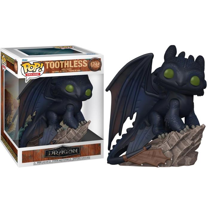 Funko Pop! Deluxe Drachenzähmen leicht gemacht – (1792) Ohnezahn Vinyl-Figur 15cm