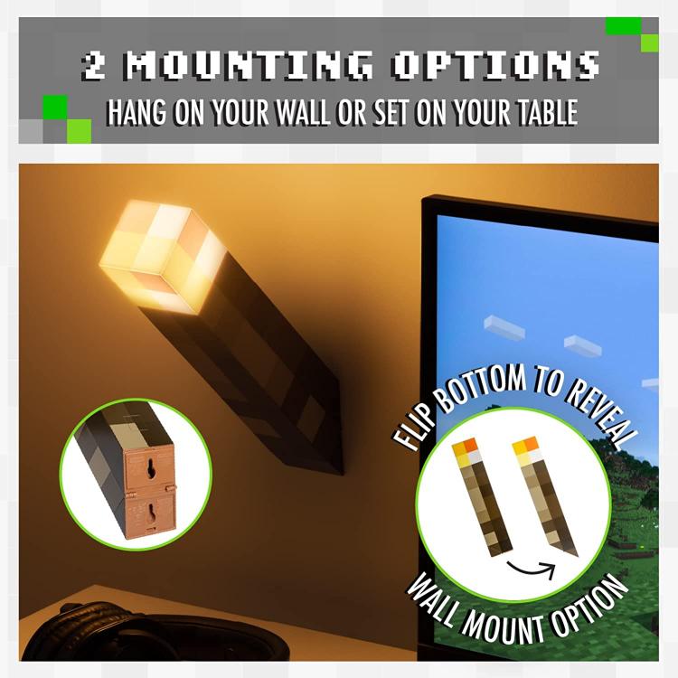 Paladone Minecraft Fackel Lampe LED Stimmungslicht Wand-/Tischlampe
