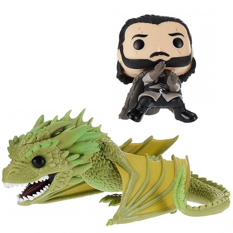 Funko Pop Game Of Thrones 67 Jon Snow W/ Rhaegal - Il Trono Di Spade Figures Tv