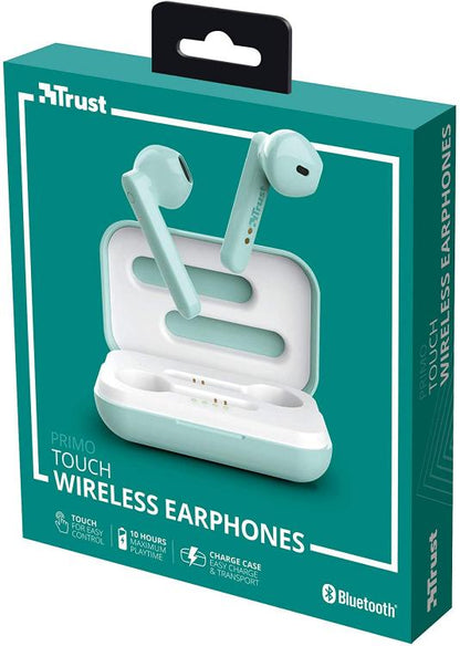 Trust Primo Touch Wireless In-Ear Bluetooth-Kopfhörer Grün Wifi