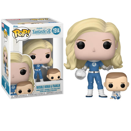 Funko Pop! Marvel Studios Fantastic 4 – (1514) Invisible Woman & Franklin Figur 9cm