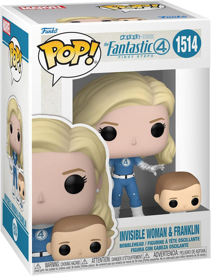 Funko Pop! Marvel Studios Fantastic 4 – (1514) Invisible Woman & Franklin Figur 9cm
