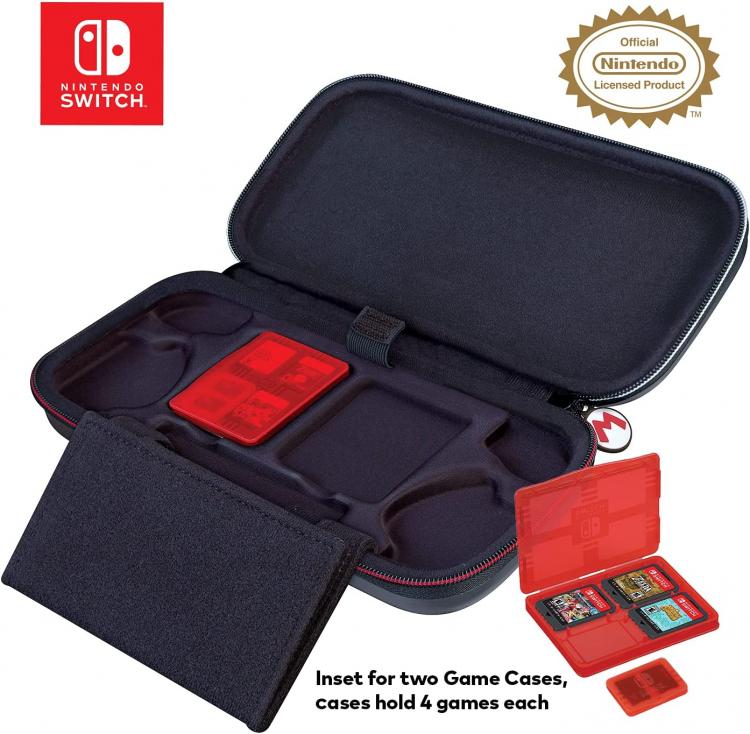 Nintendo Switch Bigben Hard Carrying Case Super Mario Limited Grey