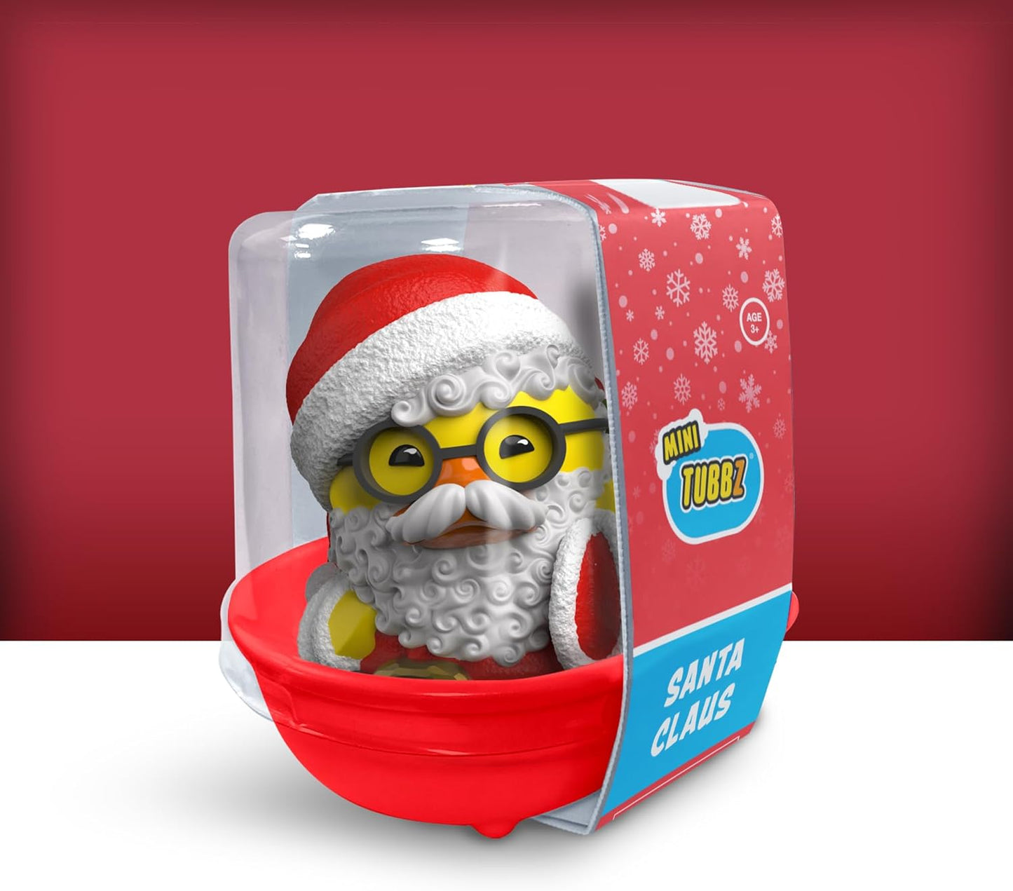 Tubbz Mini Weihnachten „Weihnachtsmann“ Quietscheentchen-Figur 9 cm