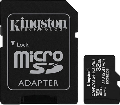 Kingston Micro SD 32 GB + Adapter Canvas Plus SDCS2 32 GB Klasse 10 100 MB/s