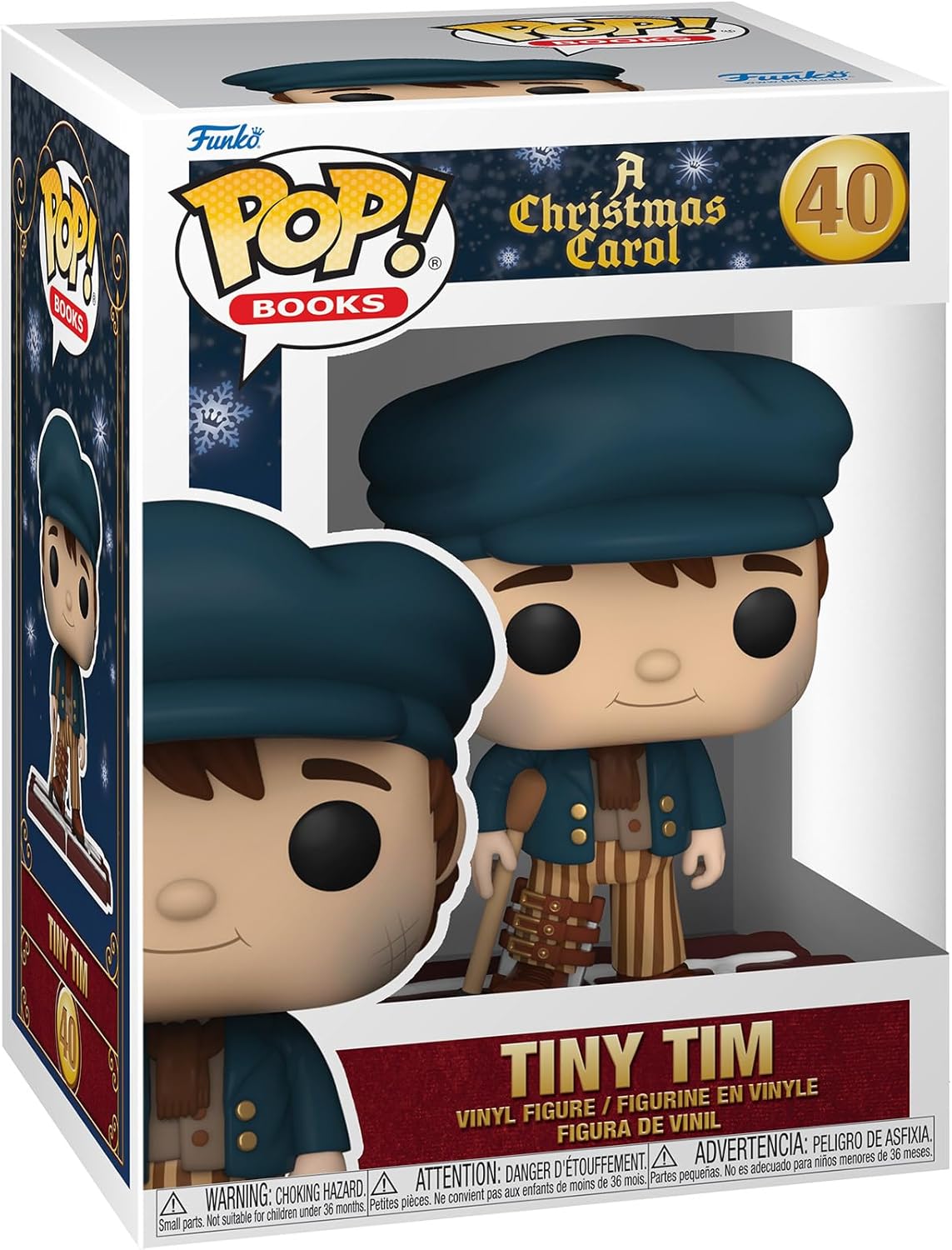 Funko Pop! Bücher - Eine Weihnachtsgeschichte (40) Tiny Tim Vinyl Figur 9cm