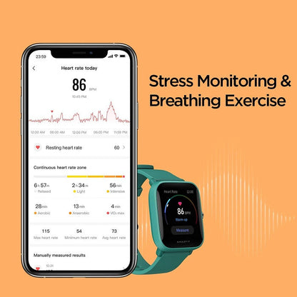 AMAZFIT BIP U PRO SMARTWATCH FITNESS UHR ALEXA LCD WASSERDICHT,GPS/GRÜN