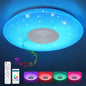 62W RGB-White Dimmable LED Ceiling Light with Bluetooth Speaker and Starry Sky Effect | C09-Rgb