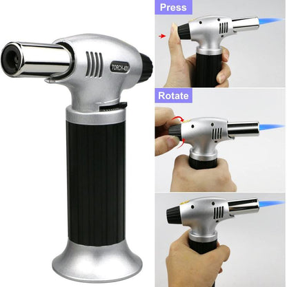 Mini Cannello Bruciatore Torcia A Gas Ricarica Fiamma Ossidrica Caramellatore