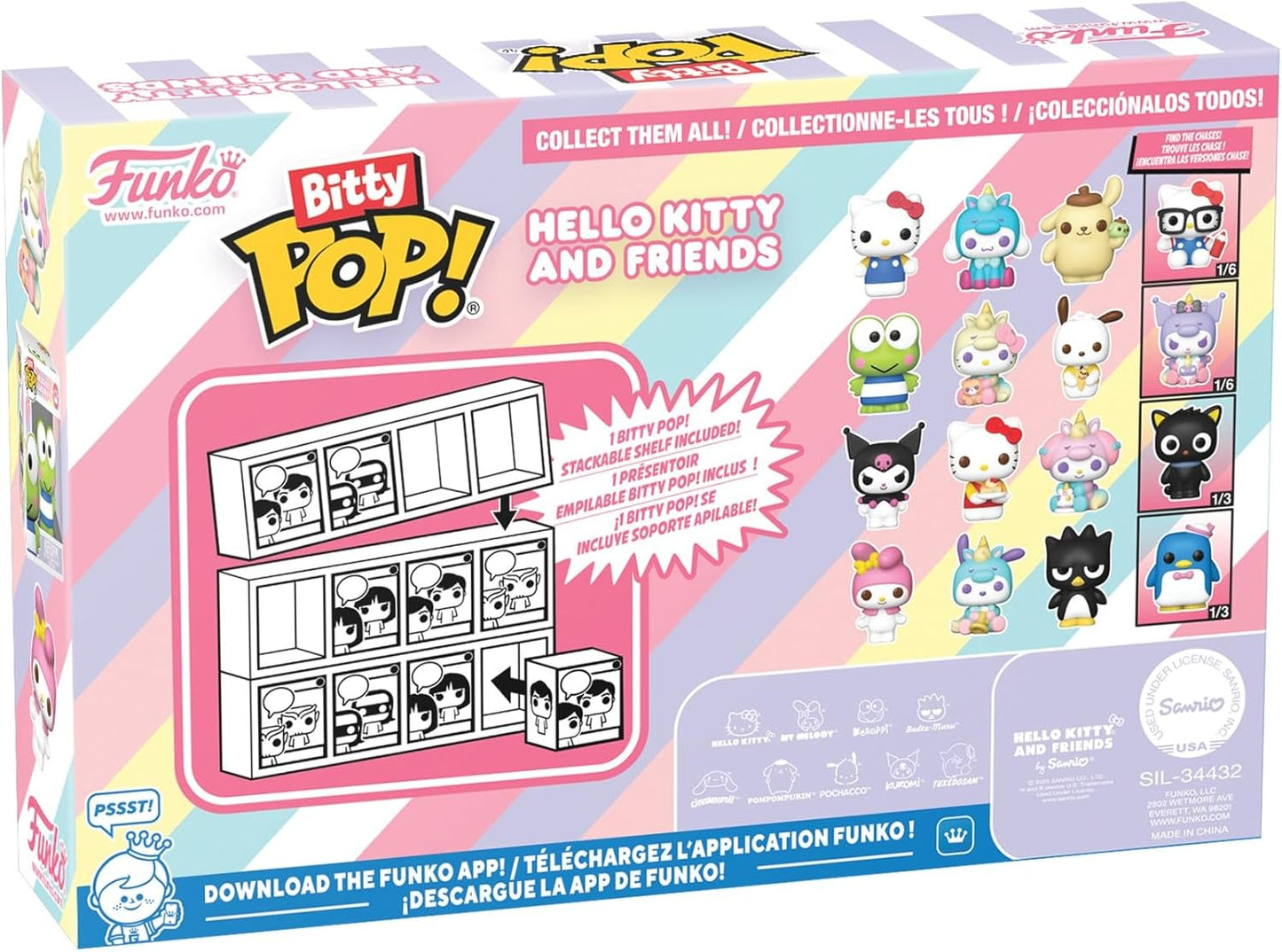 Funko Bitty Pop! Hello Kitty And Friends 4er-Pack My Melody Limitierte Chase