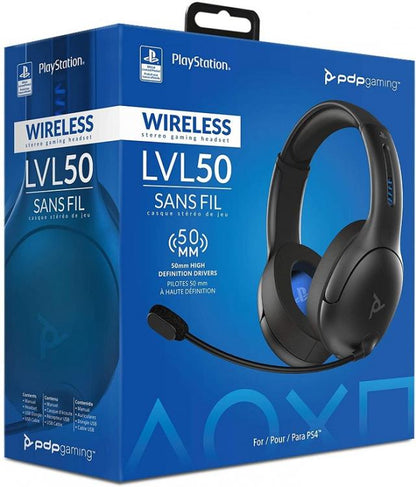 PDP WIRELESS HEADSET LVL50 PS4 PS5 STEREO KABELLOS GAMING PLAYSTATION