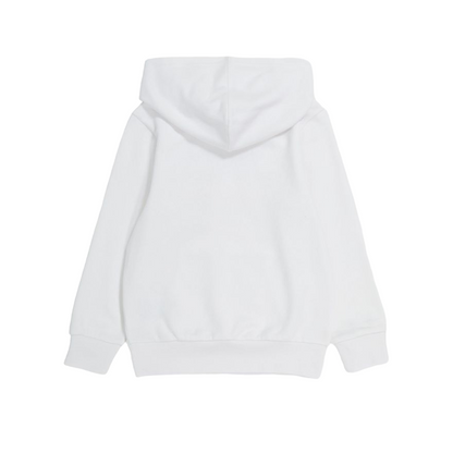 Champion felpa con cappuccio in felpina leggera con logo sul petto Legacy 306512 WW001 bianco
