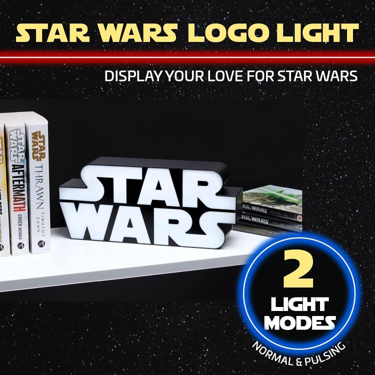 Paladone Lampe Star Wars Logo Leuchte LED Neon 28cm Kult Krieg der Sterne Sw