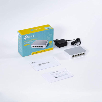 Tp-Link Hub Desktop Switch 5-Port 10/100 RJ45 10/100 Mbps Plug&Play TL-SF1005D