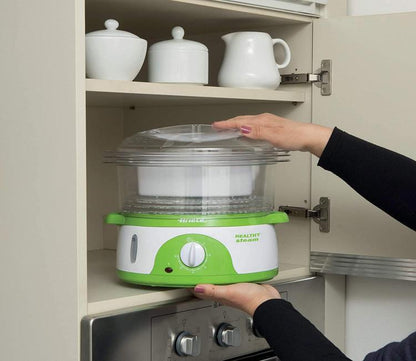 ARIETE 911 HEALTHY STEAM DAMPFGARER ELEKTRISCH PLATZSPARENDER BEHÄLTER 800W 9LT