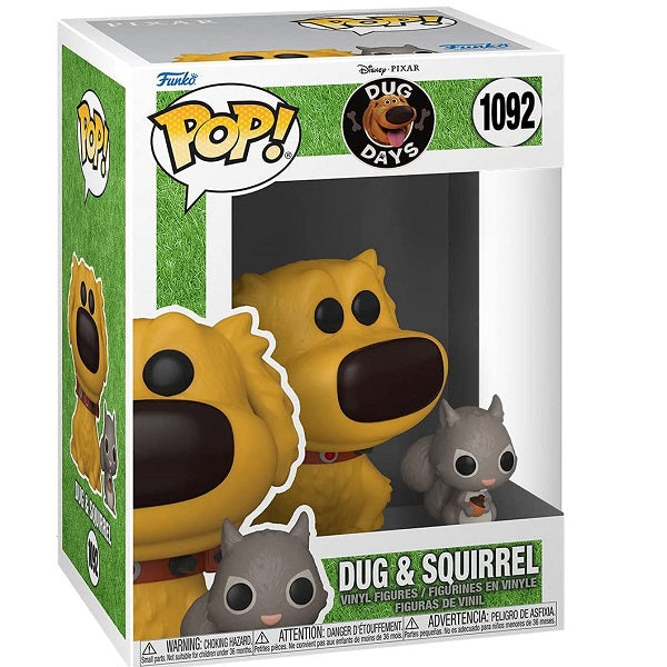 Funko Pop Disney Pixar - Dug Day 1092 Dug & Squirrel Vinyl Action Figure Statua
