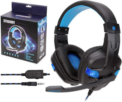 CUFFIA DA GAMING CON MICROFONO STEREO PER PS4 PC XBOX NINETNDO SWITCH SY860MV