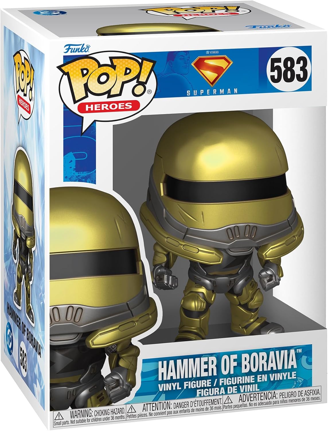 Funko Pop ! Heroes - Superman 2025  - (583) Hammer Boravia Vinyl Figure 9cm