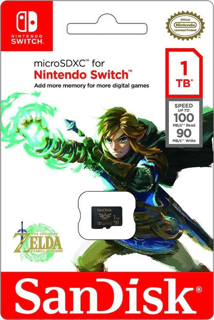 Nintendo Switch Sandisk Microsdxc 1Tb Speicher Micro SD Offizielle Zelda Karte