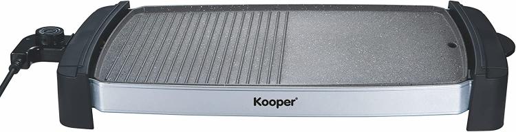 Kooper Elektrische Antihaft-Doppelkontakt-Platte Glatt / Grill 1900W