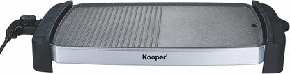 Kooper Elektrische Antihaft-Doppelkontakt-Platte Glatt / Grill 1900W