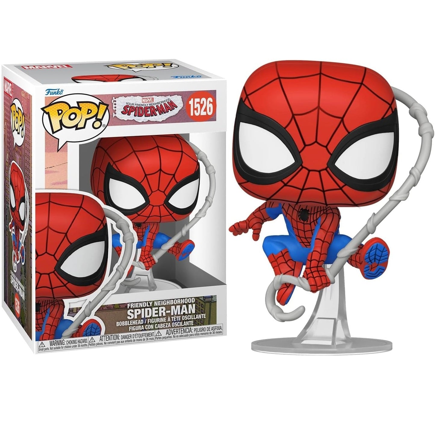 Funko Pop ! Marvel - Spider-Man Neighborhood (1532) Spider-Man (Final Suit) Figure 9cm